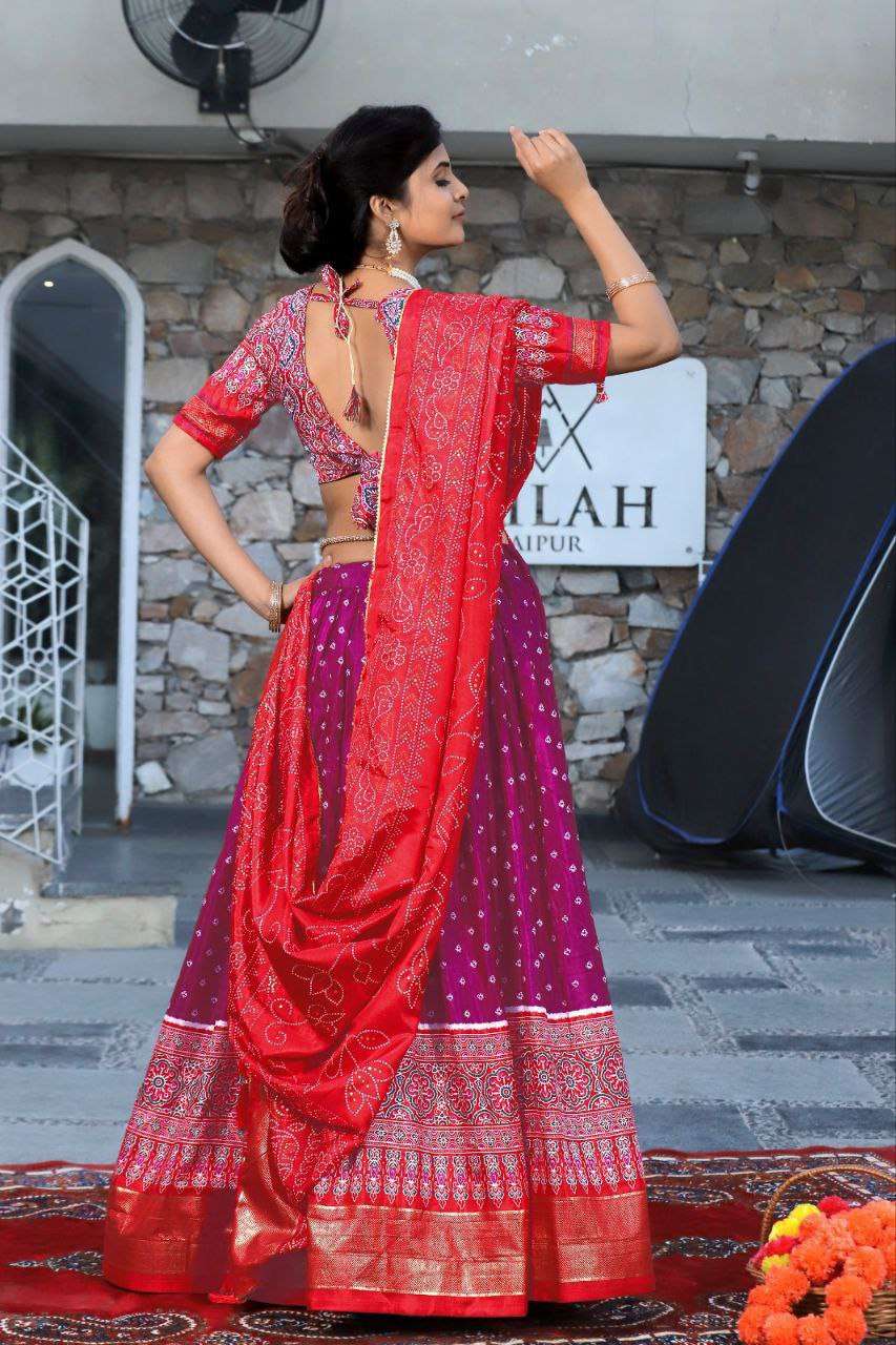 Women's Traditional Bandhani Ghagra Choli with Dupatta ? Navratri & Festive Wear - Image 8