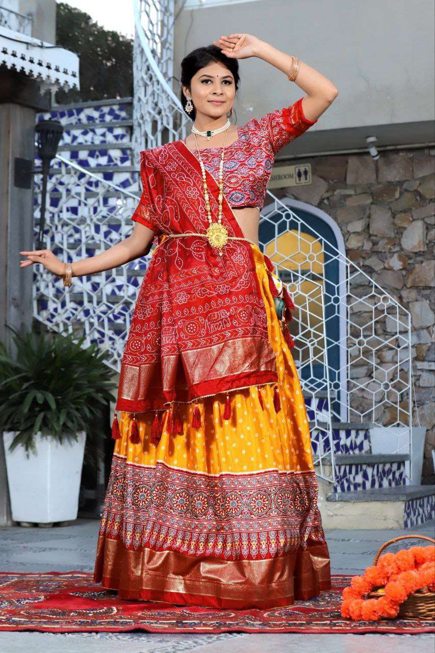 Women's Traditional Bandhani Ghagra Choli with Dupatta ? Navratri & Festive Wear - Image 12